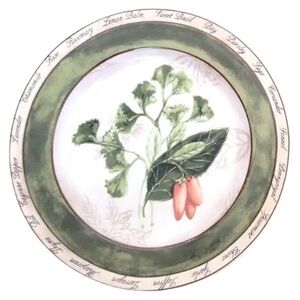 American Atelier Bouquet Garni 5011 Salad Plate - Parsley Pepper